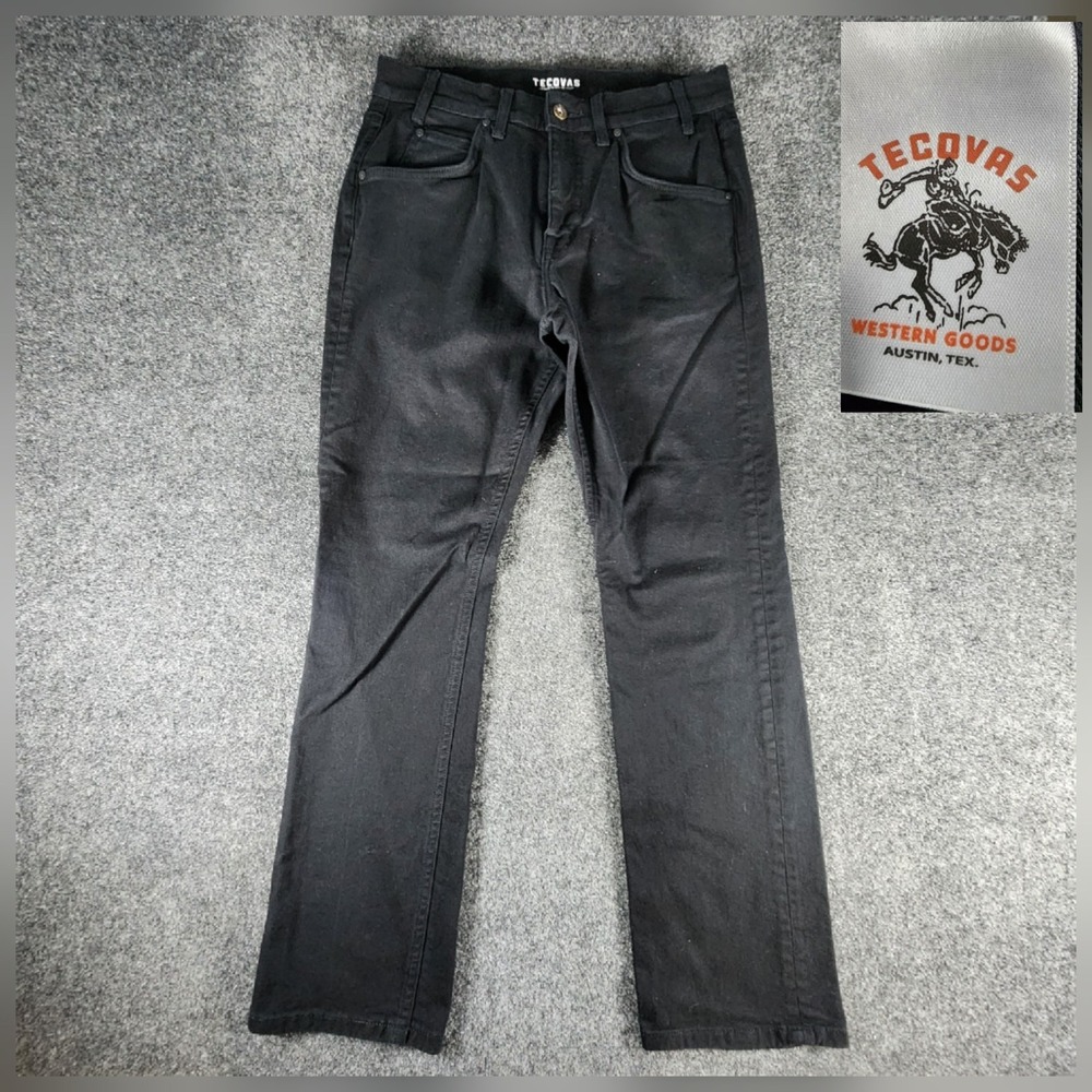 Tecovas Everyday Standard Jeans Men's 31x32 Black Straight Stretch Excellent